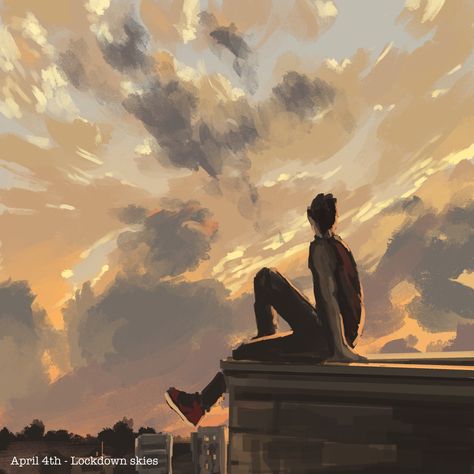 Capturing a moment a day Person Sitting On Roof Reference, Sitting On Building Edge Drawing, Sitting On Roof Drawing, Sitting On The Edge Of A Building, Sitting On Building Edge, Rooftop Reference, Sitting On Roof, Current Joys, Life Sketch