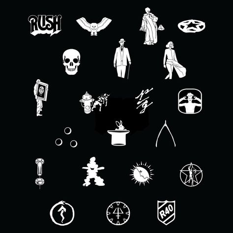 Rush Tattoo Band, Rush Band Tattoo, Rush Drawing, Rush Tattoo, Skyrim Tattoo, Rush Albums, Bike Tattoo, A Farewell To Kings, Around Arm Tattoo