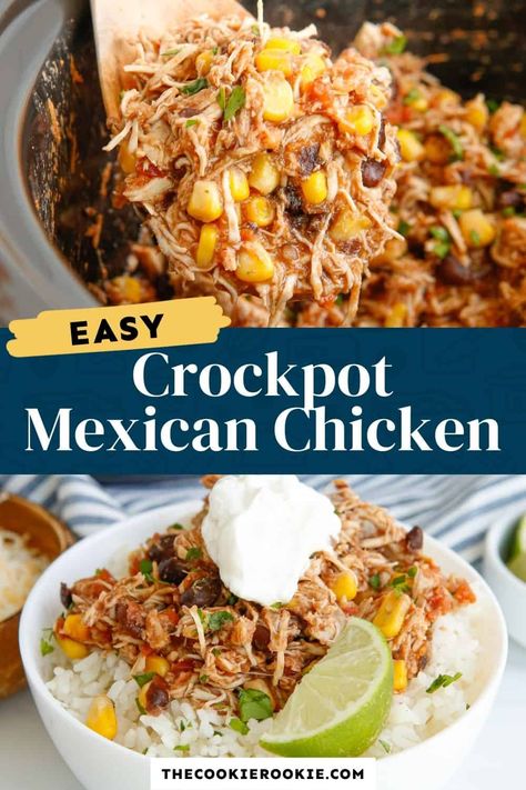 Crockpot Mexican Chicken Recipes, Crockpot Mexican Chicken, Crockpot Mexican, Slow Cooker Mexican Chicken, Shredded Chicken Crockpot, Chef Savvy, Slow Cooker Shredded Chicken, Mexican Shredded Chicken, Mexican Chicken Recipes