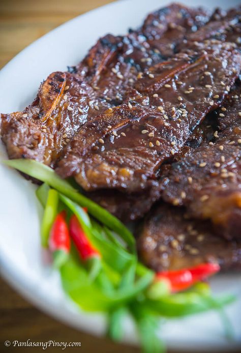 Galbi Recipe Galbi Recipe, Bulgogi Marinade, Korean Beef Bulgogi, Flank Steak Tacos, Recipe Korean, Beef Flank, Beef Flank Steak, Bulgogi Recipe, Flank Steak Recipes