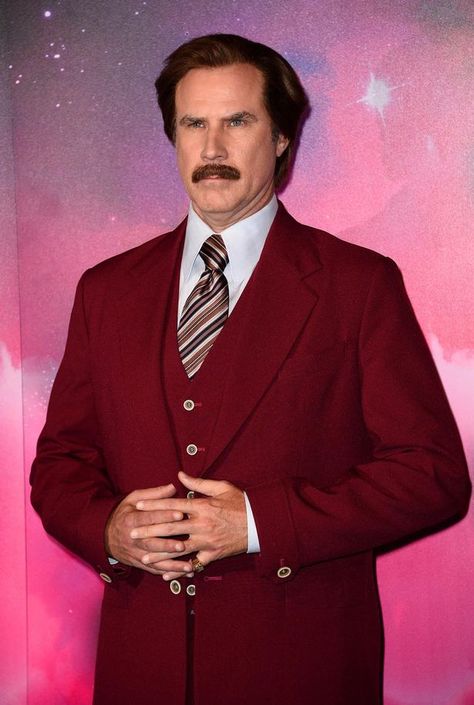 Will Ferrell as Ron Burgundy (Anchorman) Ron Burgundy, Anchorman, Will Ferrell, Stay Classy, News Website, Entertainment Industry, Music Awards, Stylish Men, Mtv