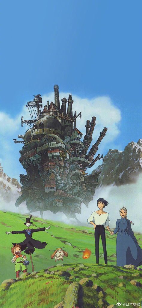 Howls Castle Wallpaper, Howling Moving Castle, Howl Moving Castle Wallpaper, Howls Moving Castle Characters, Howls Moving Castle Castle, The Howls Moving Castle, Howls Moving Castle Anime, Howl's Moving Castle Wallpaper, Studio Ghibli Pictures