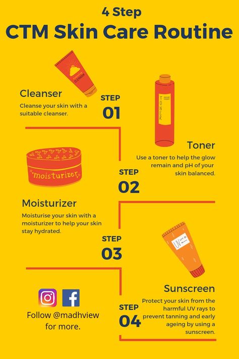 Don't you know anything about the 10 Step Skin Care Routine? Don't you have a much time to invest for a long skin care routine? It's alright, the CTM Routine will do the job! Here's the 4 step CTM Routine (CTM + Sunscreen) 🥰 Ctm Routine Skincare, 10 Step Skin Care Routine, Glowup Tips, Simple Beauty Routine, Regular Skin Care Routine, Skin Care Guide, Moisturizer For Sensitive Skin, Face Tips, Romanticizing School