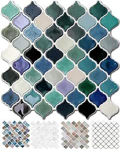 Multicolor Backsplash, Vinyl Tile Backsplash, Stick On Backsplash, Tile Peel And Stick, Tile Edge Trim, Vinyl Backsplash, Self Adhesive Wall Tiles, Stick Tile Backsplash, Glass Glue