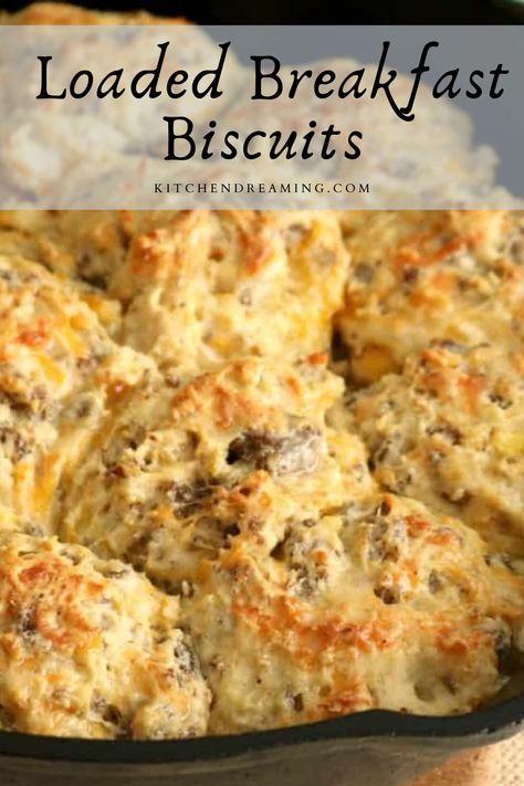 Sausage Biscuits, Breakfast Biscuits, Warm Breakfast, Biscuits Recipe, What's For Breakfast, Crazy Things, Savory Breakfast, Breakfast Items, Breakfast Breads