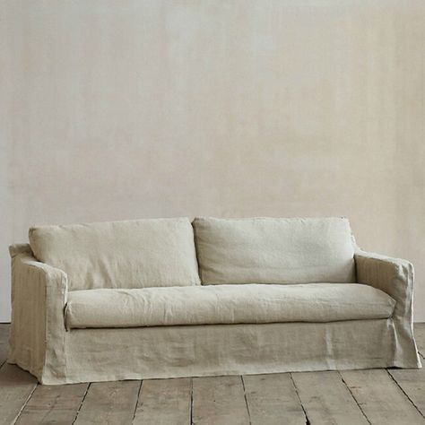 Patte 82.67'' Slipcovered Sofa Wabi Sabi Clothing Style, California Rancher, Sabi Style, Retro Elements, Nordic Bedroom, Sofa Brown, Premium Sofa, Beige Sofa, Linen Sofa