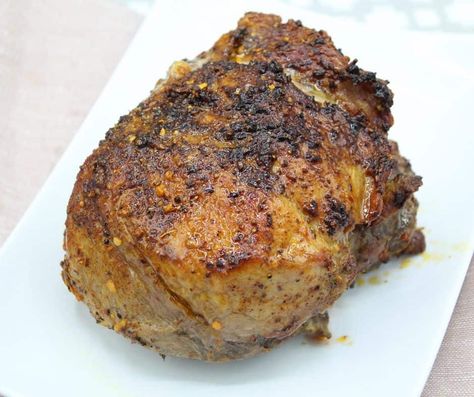 Air Fryer Pork Roast - Fork To Spoon Air Fryer Pork Roast, Roast In The Air Fryer, Pork Shoulder Picnic Roast, Sirloin Roast Recipes, Pork Rib Roast, Air Fryer Recipes Pork, Pork Sirloin Roast, Picnic Roast, Pork Loin Roast Recipes