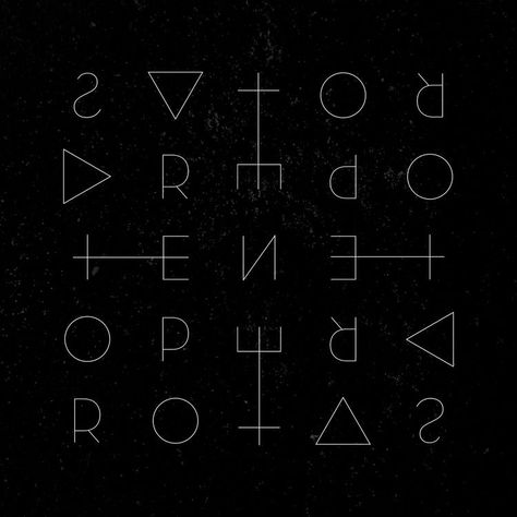 Sator Arepo Tenet Opera Rotas Tattoo, Sator Square Tattoo, Sator Square, Square Tattoo, Protection Sigils, Arctic Monkeys Wallpaper, Masonic Art, Logo Typeface, Ancient Queen