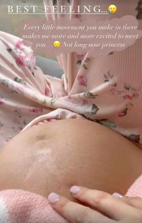 PREGNANT Stacey Solomon has shard an adorable video of her baby bump moving as her unborn daughter wriggles and kicks. The soon-to-be mother-of-four took to her Instagram stories to share the intimate clip as she celebrated her due date nearing. Stacey, 31, filmed as her baby daughter kicked inside her belly while Christina Perry’s A […] Big Pregnant Belly Videos, Baby Kicks In Belly Video, Baby Kicking In Belly Video, 5 Months Pregnant Belly, Three Weeks Pregnant, Big Pregnant, 5 Months Pregnant, Stacey Solomon, Belly Bump