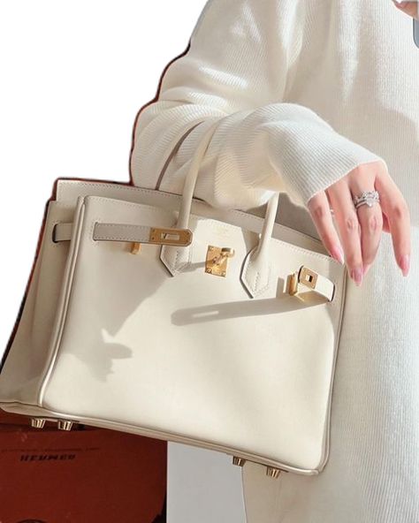 Hermes Fan Page on Instagram: "Yes or No？🤍🤍 @hermesbagscom" Hermes Bags Aesthetic, White Birkin, White Bag Outfit, Purses 2024, My Style Bags, Dream Bags, Hermes Birkin 25, Hermes Accessories, Latest Bags