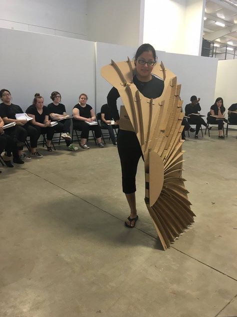 Wearable Cardboard, Wearable Architecture, Wearable Sculpture, James Ensor, Sound Sculpture, Sculpture Design, Cardboard Sculpture, Kinetic Sculpture, Paper Sculpture