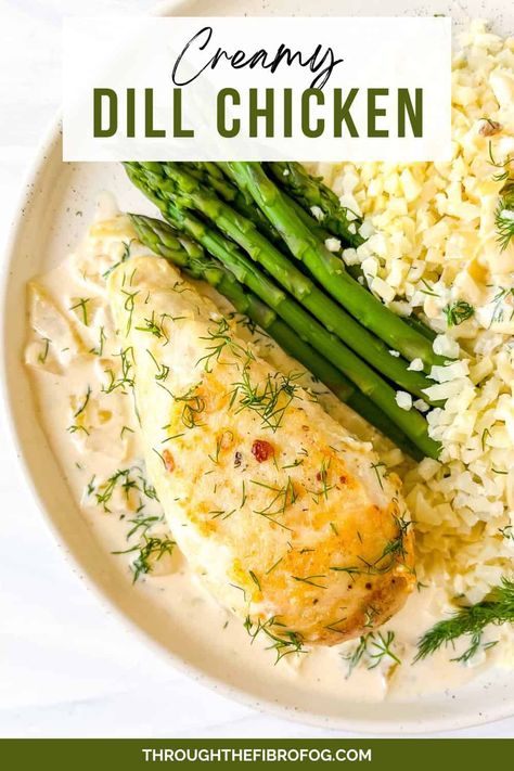 Chicken With Dill Sauce, Chicken Dill Recipes, Honey Dill Chicken, Dill Chicken Recipes, Chicken With Dill, Creamy Dill Chicken, Herbs De Provence Chicken, Easy Summer Dinner Recipes, Lemon Dill Chicken