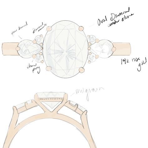 Cluster Ring Engagement, Ring Sketch, Dream Proposal, Diamond Carat Size, Engagement Ring Custom, Oval Cut Diamond Rings, Jewelry Design Drawing, Custom Engagement Rings, Oval Diamond Engagement Ring