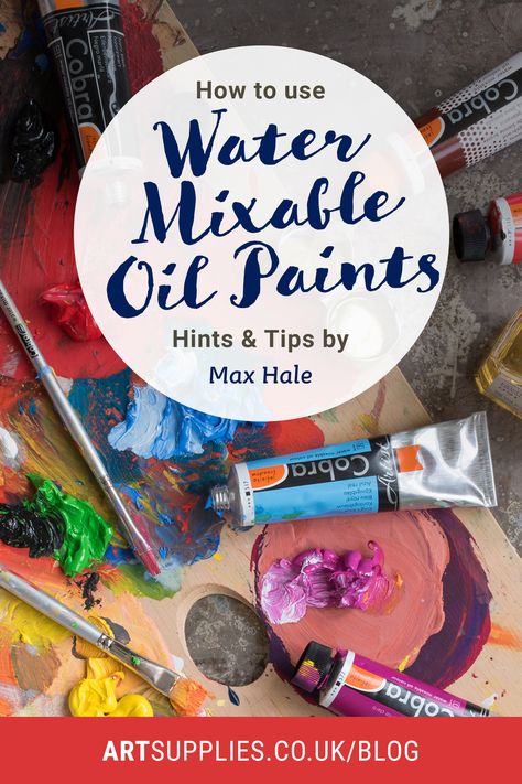 Join the master of water mixable oils, Max Hale, over on our blog and discover the basics of working with Water Mixable Oil Paints. Demonstrating with Cobra Water Mixable Oils, Max shares his top tips and hints to get you started in this exciting painting medium. ► #WaterMixableOils #OilPainting Water Based Oil Painting, Water Mixable Oil Painting Tutorial, Water Mixable Oil Painting, Water Soluble Oil Paint, Learn Oil Painting, Oil Painting Demos, Tips For Painting, Art Notes, Drawing Study