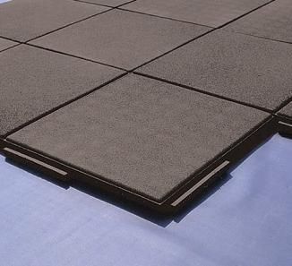 Interlocking Rubber Deck Paver, BLACK, 24 x 24 x 2 inch - Interlocking Rubber Paver / Roof Deck Paver, Basic BLACK COLOR topcoat. 24 x 24 x 2 inch Heavy-Duty Architectural Grade Paver for EPDM, TPO, PVC, Concrete, Wood and other Decks. Price/Each. (weight 24 lb/each; shipping leadtime 2-5 days) Deck Pavers, Outdoor Rubber Flooring, Rubber Paver, Soft Tiles, Rubber Roof, Rubber Roofing, Membrane Roof, Rubber Tiles, Deck Tiles