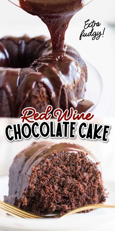 Red Wine Cake, Wine Chocolate Cake, Red Wine Chocolate Cake, Chocolate Dump Cake, Fudgy Cake, Wine And Chocolate, Ultimate Chocolate Cake, Wine Chocolate, Wine Cake