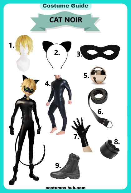 Ladybug Cat Noir Costume, Cat Noir Outfit Ideas, Cat Noir Costume Diy, Ladybug And Cat Noir Cosplay, Cat Noir Halloween Costume, Cat Noir Outfit, Cat Noir Cosplay, Cat Noir Costume, Dyi Costume