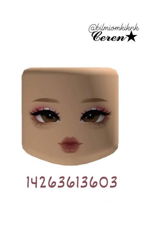 Roblox Makeup Faces, Red Hair Roblox, Roblox Makeup, Face Roblox, Brookhaven Codes, Brown Hair Roblox, Pelo Cafe, Fancy Dress Code, Glam Lighting