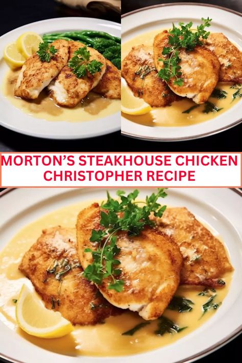 Mortons Steakhouse, Steakhouse Chicken, Steakhouse Recipes, Creamy Cheese Sauce, Indulgent Food, Creamy Cheese, Boneless Chicken Breast, Classic Dishes, Juicy Chicken