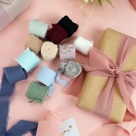 4cm*5m Handmade Frayed Edged Wrinkle Chiffon Silk Ribbon For Wedding Invitation Wrapping Decor Sheer Fringe Craft Bridal Bouquet - Ribbons - AliExpress Chiffon Texture, Ribbon Bouquet, Bouquet Wrap, Kraf Diy, Diy Brides, Wedding Ribbon, Silk Ribbon Embroidery, Wedding Bridal Bouquets, Lace Weddings