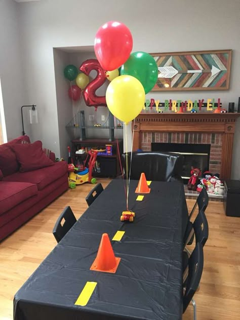 Transportation Birthday Party Ideas | Photo 4 of 13 Planes Trains And Automobiles Party, Transportation Birthday Party Ideas, Car Centerpieces, Auto Party, Transportation Birthday Party, Hotwheels Birthday Party, Construction Theme Birthday Party, Transportation Party, 2nd Birthday Party For Boys