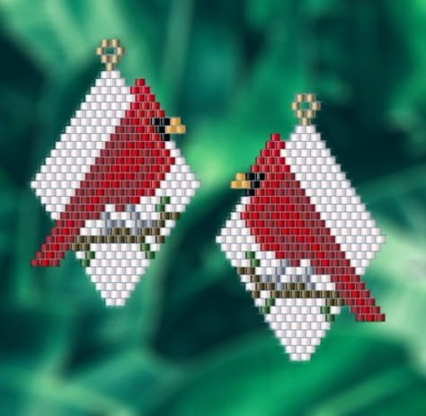 Beaded Earrings Native, Art Perle, Brick Stitch Earrings, Beaded Jewlery, Brick Stitch Pattern, Seed Bead Patterns, Beaded Earrings Patterns, Beaded Animals, Delica Beads