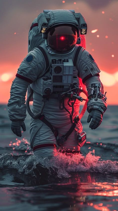 Iphone Wallpaper King, Astronaut In The Ocean, Sci Fi Wallpaper, By Wallpaper, Astronaut Wallpaper, Astronaut Art, Iconic Wallpaper, Space Artwork, Fashion Tumblr