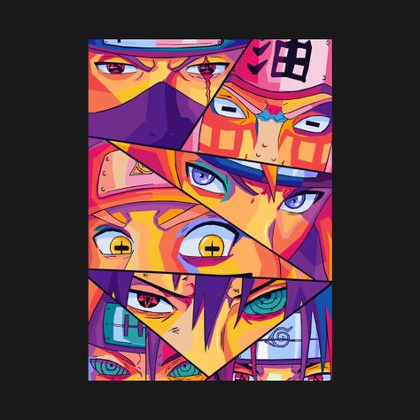 Naruto Merchandise, Wpap Pop Art, Naruto T Shirt, Anime Naruto, Pop Art, Naruto, Tshirt Designs, T Shirts, Anime