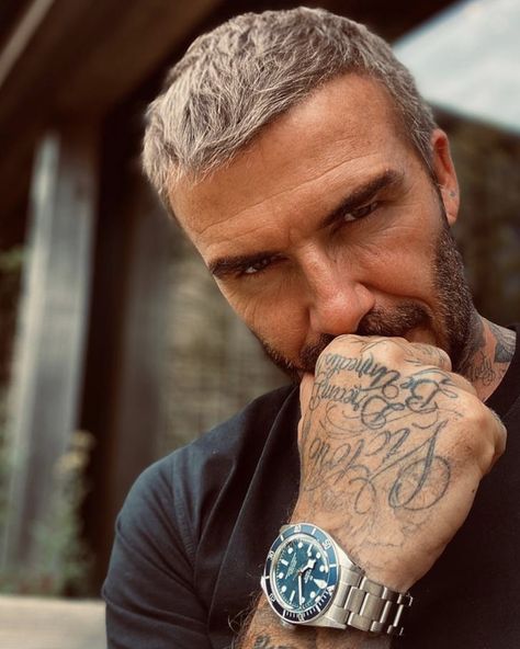 David Beckham Watch, David Beckham Hairstyle, David Beckham Style, Sporty Watch, Tudor Watch, Patek Philippe Aquanaut, Tudor Black Bay, Gold Watch Men, The Watch