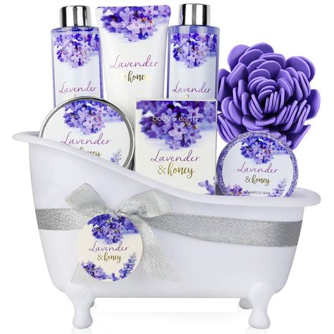 Amazon : Bath and Body Gift Set Just $10.49 W/Code (Reg : $20.99) Check more at https://dealsfinders.blog/01/amazon-bath-and-body-gift-set-just-10-49-w-code-reg-20-99/ Lavender Gift Basket, Bath Gift Basket, Bath And Body Gift Set, Sabun Mandi Cair, Perfect Gift Basket, Spa Basket, Shaving Hair, Honey Scent, Bad Set