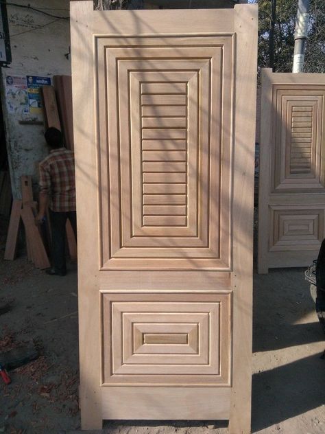 Simple Wooden Door Designs, Wooden Door Entrance, Exterior Door Designs, Flush Door Design, House Front Door Design, Modern Wooden Doors, House Main Door, Single Door Design, House Main Door Design