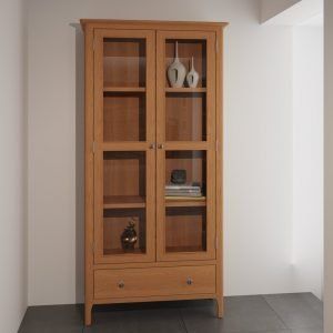 Bookcases & Shelving Units Archives - Avenue Interiors Scandinavian Interior Style, Oak Display Cabinet, Oak Shelves, Danish Style, Display Cabinets, Uk Homes, Chrome Handles, Small Drawers, Oak Furniture