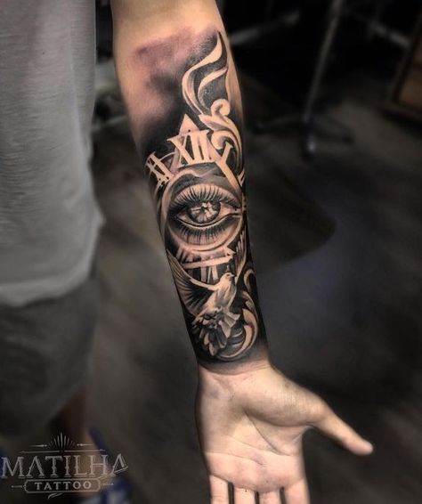 Tattoo Games, Seeing Eye Tattoo, Tattoos Masculinas, All Seeing Eye Tattoo, Egyptian Tattoo Sleeve, Tattoo Anime, Bamboo Tattoo, Men Tattoos Arm Sleeve, Cool Arm Tattoos