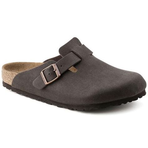 Boston in Cacao from Birkenstock (Narrow Fit) Birkenstock Boston Clogs, Popular Sandals, Boston Clogs, Cocoa Brown, Birkenstock Boston, Birkenstock Boston Clog, Unisex Shoes, Nubuck Leather, Womens Flats