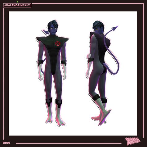 Nightcrawler (X-Force) | Aralenorimaki01 Xmen Sims 4 Cc, Sims 4 Cc Xmen, Sims 4 X Men Cc, Nightcrawler Sims 4 Cc, Sims 4 Superhero Cc, Nightcrawler Cosplay, Sims 4 Cc Nightcrawler Hair Male, Sims 4 Cc Nightcrawler Hair, X Men Evolution Nightcrawler