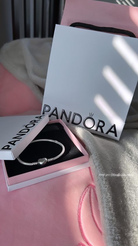 Pandora Fake Story, Pandora Box Aesthetic, Pandora Bracelet Aesthetic Silver, Aesthetic Pandora Bracelet, Jewels Aesthetic, Pandora Aesthetic, Pandora Story, Pandora Moments Bracelet, Pandora Bracelet Designs