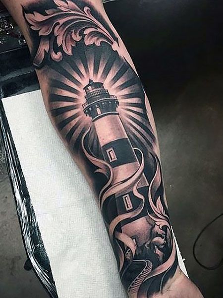 Folk Tale Full Arm Tattoos Arm Piece Tattoo, Arm Tattoo Ideas For Men, Piece Tattoo Ideas, Tattoos Arm Mann, Voll Arm-tattoos, Nautical Tattoo Sleeve, Family First Tattoo, Tattoos Dainty, Arm Tattoo Ideas