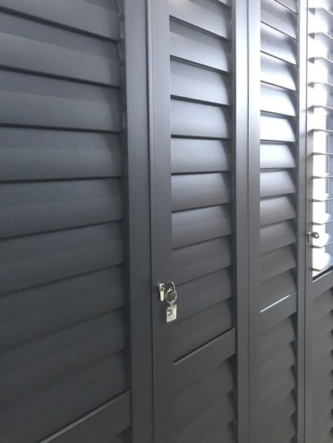 Interior Security Shutters | Installing Interior Shutters | UK American Shutters, Traditional Shutters, Shutters Interior, Shutters Window, Security Shutters, House Main Gates Design, Balcony Doors, Home Security Tips, Interior Shutters