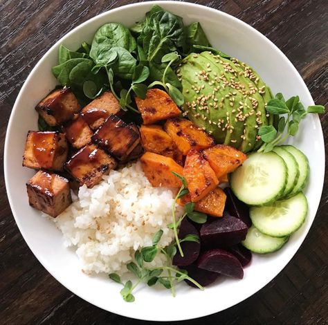 Tofu Bowls, Tofu Bowl, Teriyaki Tofu, Bowl Recipe, Healthy Gluten Free, Homemade Sauce, Aberdeen, She Likes, Bowls Recipe