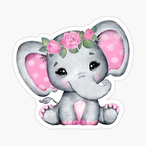 Crown Clip Art, Elephant Png, Elephant Clip Art, Floral Hairband, Purple Elephant, Baby Elefant, Elephant Baby Shower Invitations, Watercolor Elephant