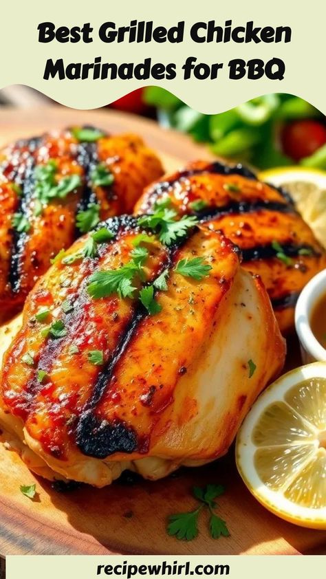 Elevate your BBQ with juicy grilled chicken marinated in zesty citrus or tropical flavors! Quick, easy, and bursting with deliciousness! Enjoy every bite! Grilled Chicken Dinner Ideas, Grilled Chicken Marinades, Meal Categories, Winter Casseroles, Best Grilled Chicken Marinade, Chicken Rissoles, Grilled Chicken Dinner, Bbq Chicken Marinade, Best Grilled Chicken