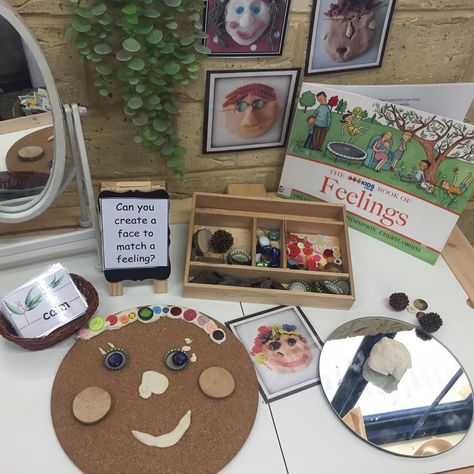 Reggio Emilia Emotions, Emotions Provocations, Emotion Kindergarten Activities, Regulating Emotions Activities, Emotions Eyfs, Fall Provocations, Emotions Activities For Kids, Kindergarten Sel, Emotion Activities