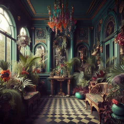 Interior Cottagecore, Funky House Decor, Apartment Eclectic, Home Maximalist, Maximalist Decor Eclectic, Kitchen Eclectic, Dark Maximalism, Cozy Maximalism, Cottagecore Living Room