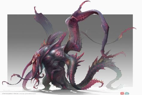 Ravenloft Characters, Vacation Selfies, Illustrator 3d, Monster Ideas, Aquatic Creatures, Lovecraftian Horror, Dark Creatures, Dnd Ideas, Eldritch Horror