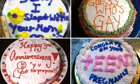 #Humor Cake Messages, Cake Quotes Funny, Birthday Cake Messages, Cake Quotes, Cake Show, Funny Birthday Cakes, Crazy Cakes, Show Love, Unique Cakes