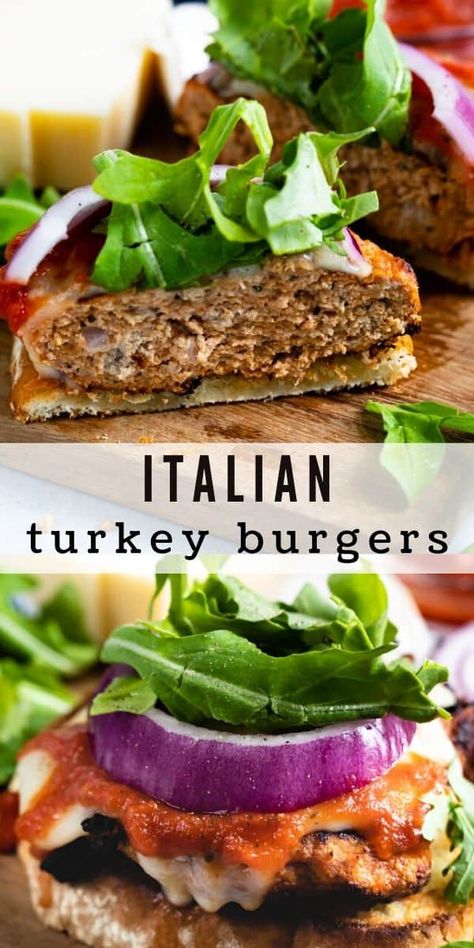 These Italian Turkey Burgers are not your average turkey burgers! They are loaded with flavor, grilled until done and served on toasted garlic bread. The best twist when you want Italian flavors but not a pasta dish. Italian Turkey Burger, Burgers On The Stove, Ground Turkey Burgers, Italian Bread Crumbs, Turkey Burger Recipe, Easy Burger Recipe, Garlic Toast, Italian Turkey, Smoker Bbq