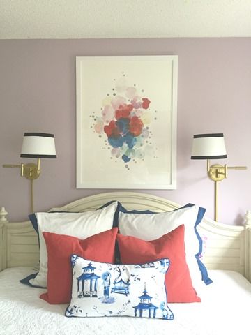 Mauve Finery by Sherwin-Williams Light Purple Girls Bedroom, Sherwin Williams Purple Paint Colors, Light Purple Paint Colors, Lavender Paint Colors, Purple Wall Color, Light Purple Paint, Using Pastels, Purple Girls Bedroom, Purple Paint Colors