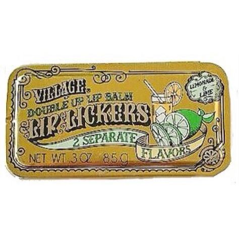 Lemonade & Lime Lip Lickers Lip Balm Tin | Village Bath Products Lip Lickers Lip Balm, Lip Lickers, Lime Lemonade, Lip Balm Tin, Bath Products, Junior High, Candy Bar, Childhood Memories, Lemonade