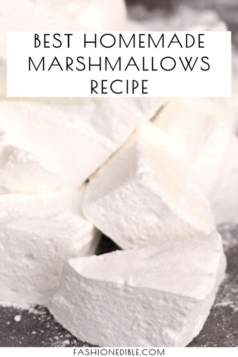 Make Marshmallows, Grill Dessert, Homemade Marshmallow Recipe, Marshmallow Recipe, Smores Dessert, How To Make Marshmallows, Vegan Marshmallows, Dinner Party Desserts, Recipes With Marshmallows