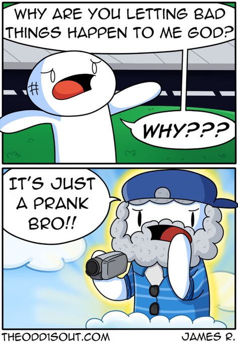 Just a prank... - 9GAG Odd Ones Out Comics, Loading Artist, Theodd1sout Comics, The Odd 1s Out, The Odd Ones Out, Funny Comic Strips, Online Comics, Funny Comic, Fun Comics